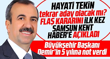 Samsun Büyükşehir'e Hayati Tekin tekrar aday olacak mı? İlk kez açıkladı
