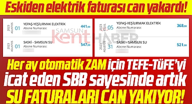 Samsun'da elektrik değil su faturaları can yakıyor! Su faturası elektriği solladı!