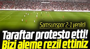Samsunspor Gaziantepspor'a 2-1 yenildi! Samsunspor taraftarı takımı protesto etti
