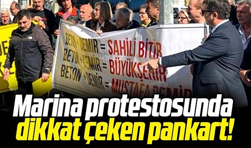 Samsun Büyükşehir Belediyesi binası önünde marina protestosu
