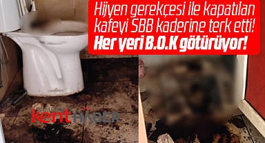 Samsun Büyükşehir'in mühürlediği kafede WC'ler mide bulandırıyor!
