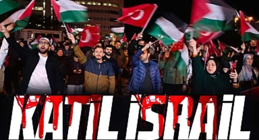 Samsun Cumhuriyet Meydanında İsrail'in hastane saldırısı protesto edildi!