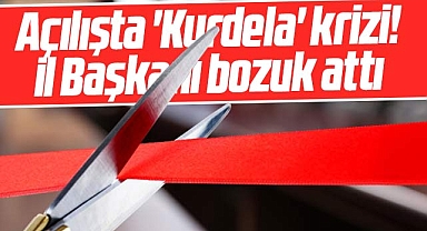 Samsun'da açılışta kurdela krizi! İl Başkanı bozuk attı