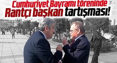 Samsun'da Cumhuriyet Bayramı töreninde Demir ve milletvekili Çan tartıştı