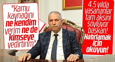 Necattin Demirtaş kamu malını yedirmem dedi ama 4.5 yılda yaşananlar aksini söylüyor