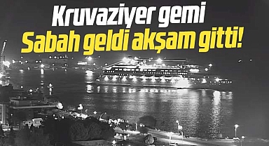 Samsun'a gelen Astorıa Grande isimli kruvaziyer gemi limandan ayrıldı