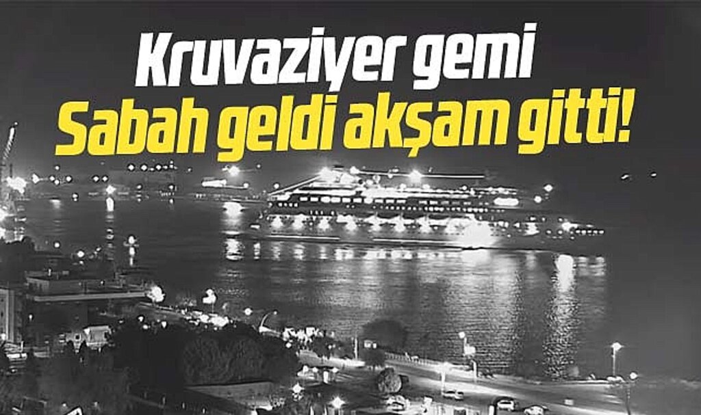 Samsun'a gelen Astorıa Grande isimli kruvaziyer gemi limandan ayrıldı