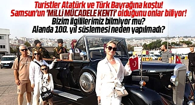 Samsun'a gelen turistlerin karşılandığı alan neden Türk Bayrakları ile süslenmedi?