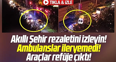 Samsun Atatürk Bulvarında akıllı şehir rezaleti! Ambulanslar sıkışıp kaldı