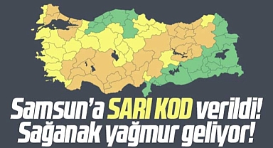 Samsun için sarı kod uyarısı! 18 Kasım Cumartesi sağanak yağış geliyor