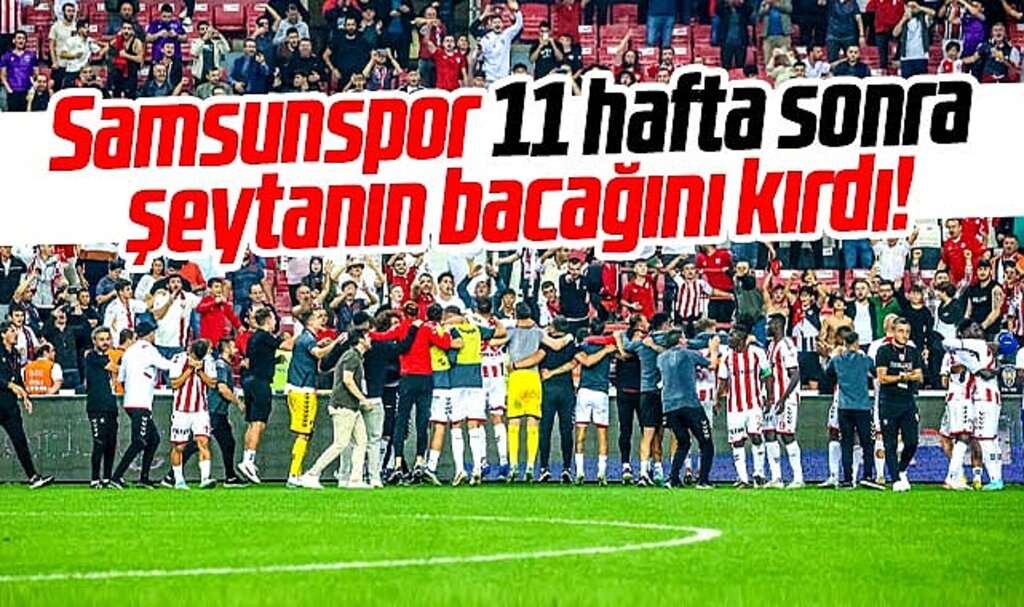 Samsunspor Hatayspor'u 90+9'da attığı golle 2-1 yendi