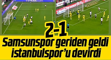 Samsunspor İstanbulspor'u 2-1 yenerek Süper Lig'de ikinci galibiyetini aldı