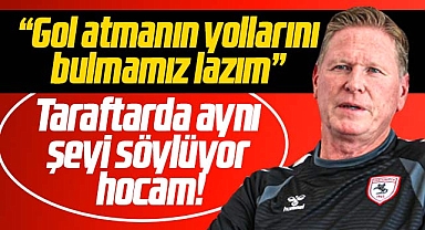 Samsunspor Teknik Direktörü Gisdol gol atmanın yollarını bulmaları gerektiğini açıkladı