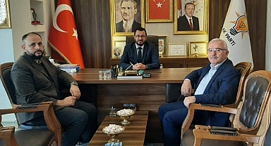 Süleyman Kaldırım, AK Parti İlkadım İlçe Başkanı Erbin'i ziyaret etti