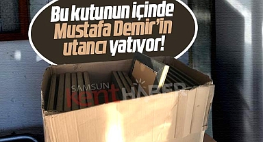 Samsun'da bu kutunun içinde SBB Başkanı Demir'in utancı yatıyor!