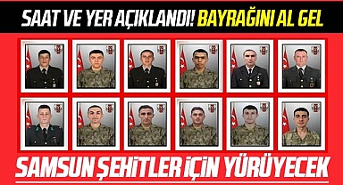 Samsun'da bugün 12 şehit için yürüyüş yapılacak! Yer ve saat açıklandı