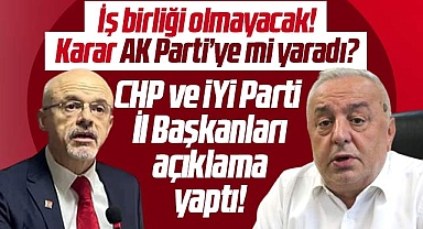 Samsun'da CHP ve İYİ Parti İl Başkanları iş birliğine red kararını değerlendirdi