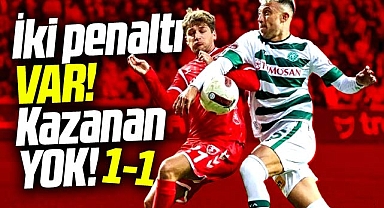 Samsunspor Konyaspor maçında iki penaltı var kazanan yok! Maç 1-1 bitti