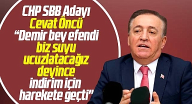 CHP Samsun Büyükşehir adayı Öncü'den Mustafa Demir'e su indirimi göndermesi
