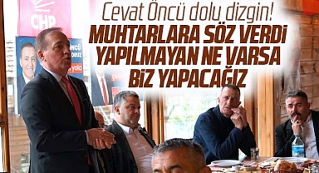 CHP Samsun Büyükşehir adayı Öncü Salıpazarı ilçesinde muhtarla bir araya geldi