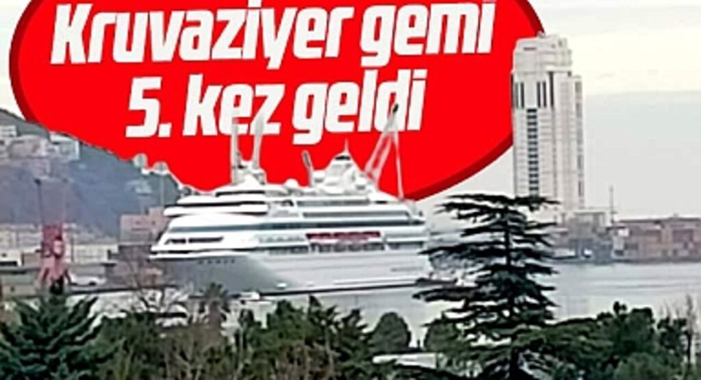Samsun'a turist getiren Astoria Grande, 5'inci kez limana demirledi