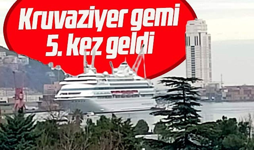 Samsun'a turist getiren Astoria Grande, 5'inci kez limana demirledi