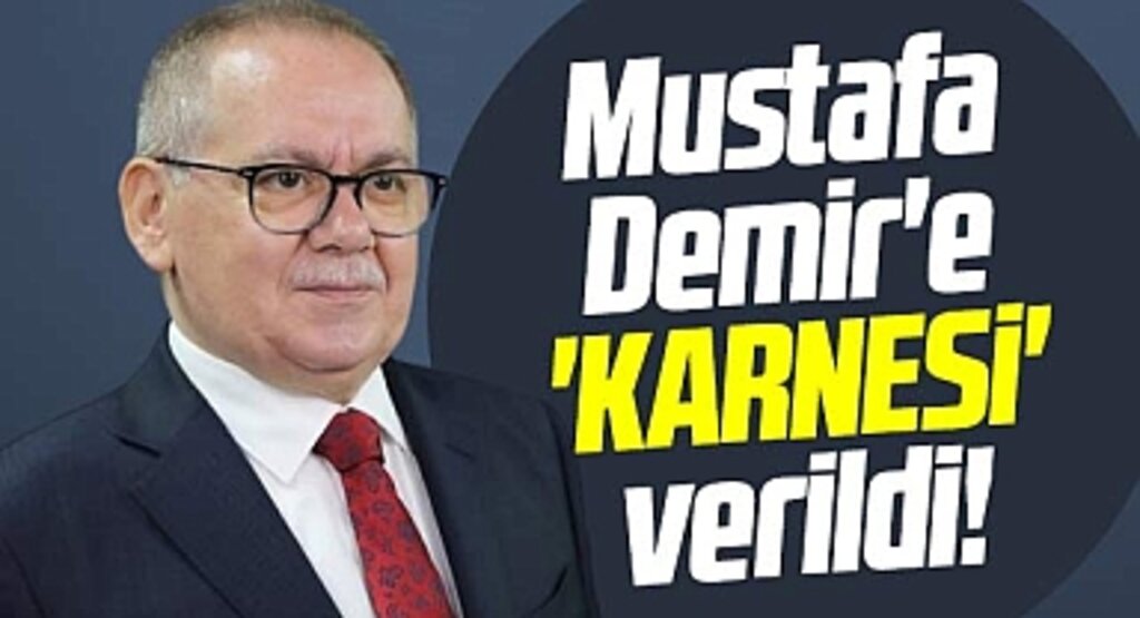 Samsun Büyükşehir Belediye Başkanı Mustafa Demir'e karnesi verildi!
