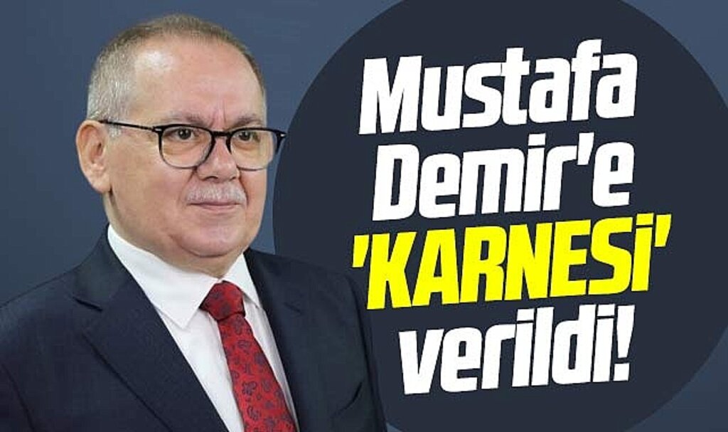 Samsun Büyükşehir Belediye Başkanı Mustafa Demir'e karnesi verildi!