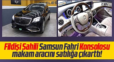 Samsun'da Fildişi Sahili Fahri Konsolosu makam aracını satılığa çıkarttı