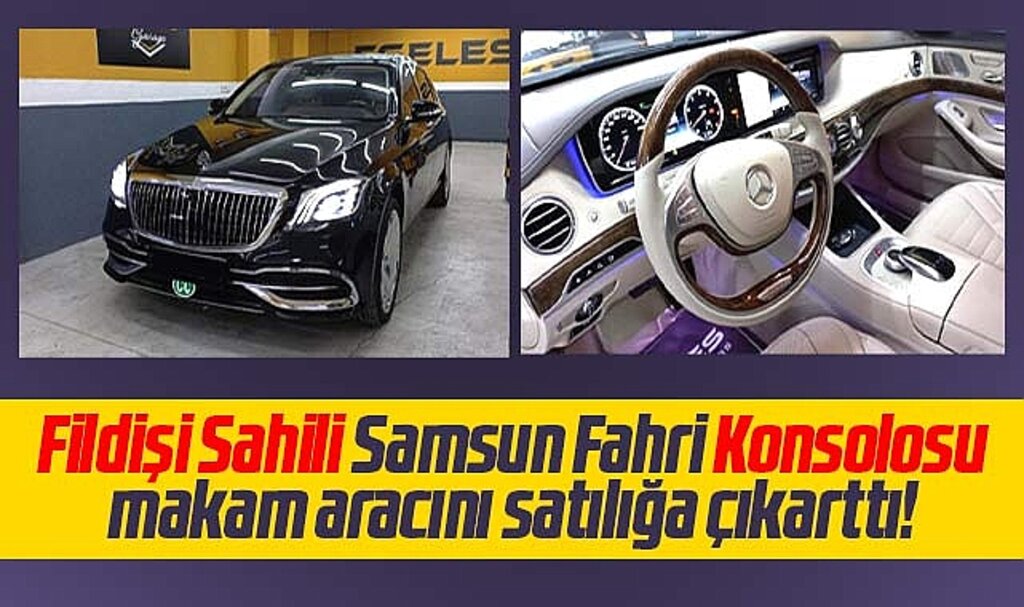 Samsun'da Fildişi Sahili Fahri Konsolosu makam aracını satılığa çıkarttı