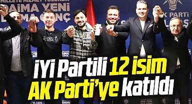Samsun'da İYİ Partili 12 isim AK Parti'ye katıldı