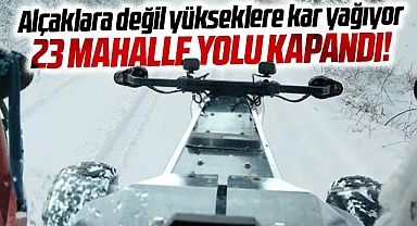 Samsun'da kar yağışı! 23 mahalle yolu ulaşıma kapandı