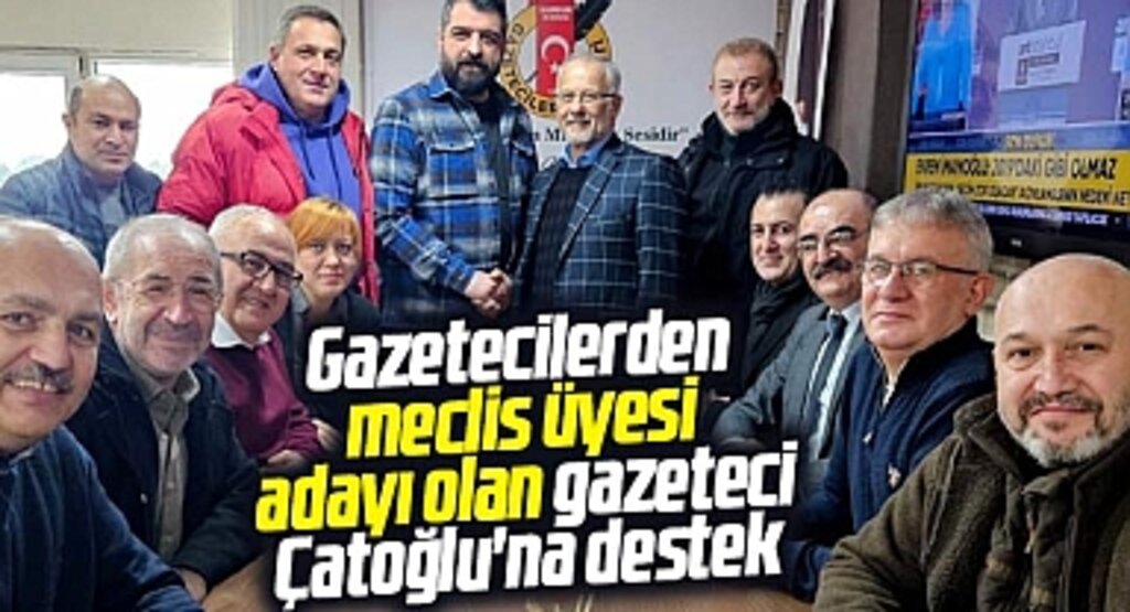 Samsun'da meclis üyesi adayı olan gazeteci Çatoğlu'na cemiyetten destek