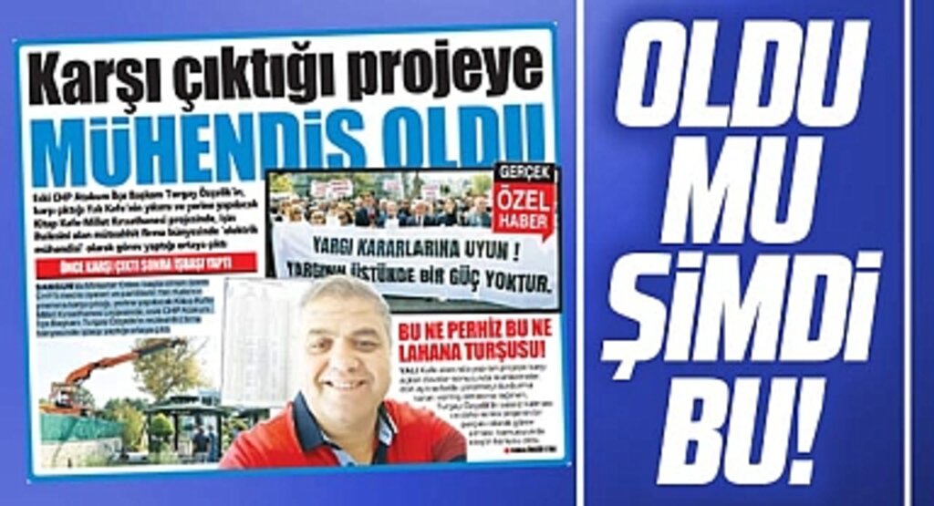 Samsun'da Yalı Kafe projesine karşı çıkan CHP'li Özçelik inşaattın mühendisi oldu iddiası