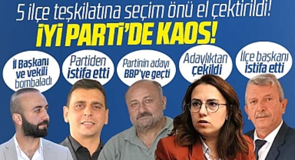Samsun İYİ Parti'de yerel seçim önü kaos yaşanıyor! Partide istifalar, tepkiler baş gösterdi