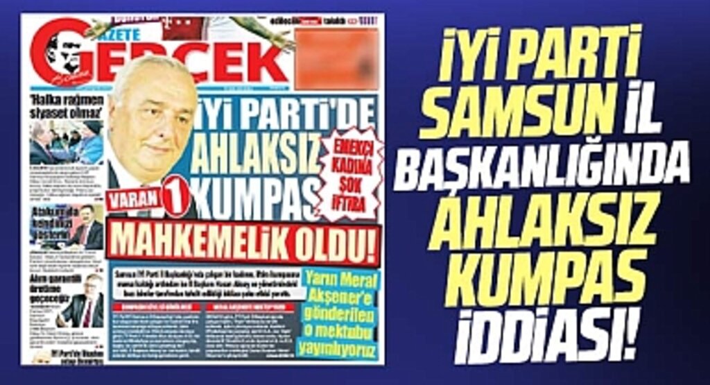 Samsun İYİ Parti İl Başkanlığında çalışan kadın, iftira kumpasıyla istifaya zorlandı!