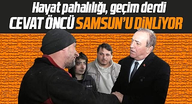 Samsun Büyükşehir adayı Cevat Öncü Samsunluları dinliyor