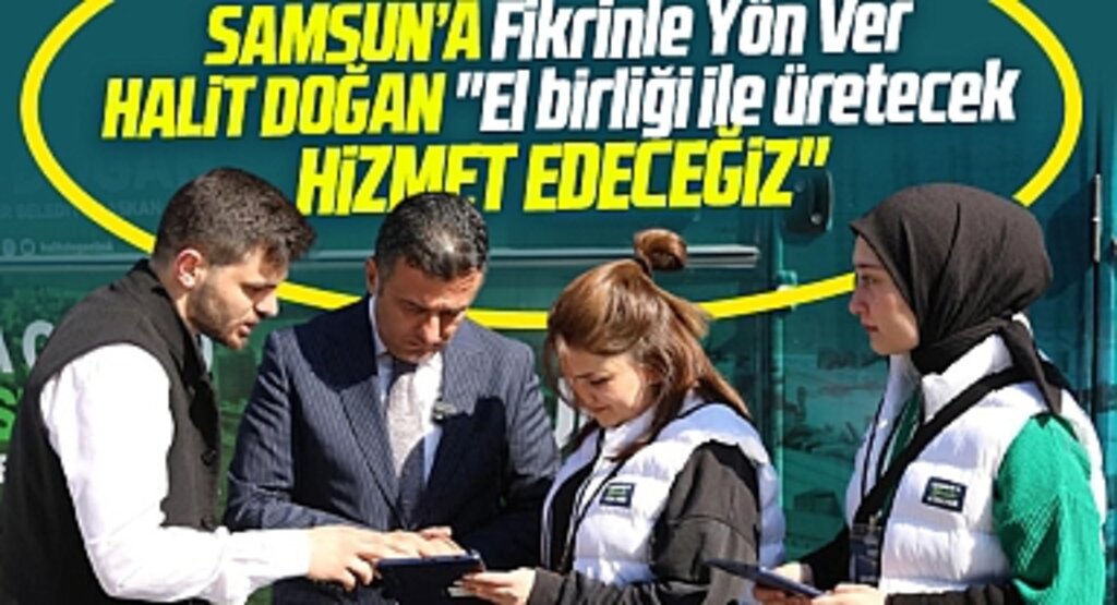 Samsun Büyükşehir adayı Halit Doğan Şehrine Fikrinle Yön Ver çalıştayı düzenledi