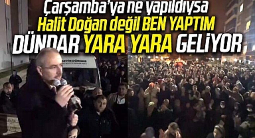 Samsun'da Hüseyin Dündar Çarşamba'ya yaptığı hizmetlere sahip çıktı! Biz yaptık