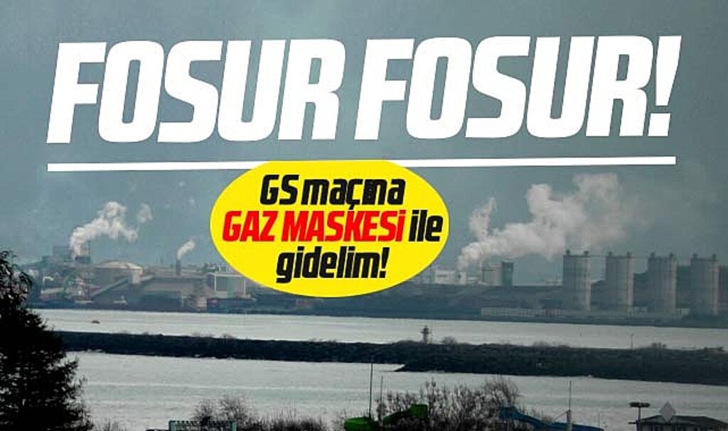 Samsunspor taraftarı Tekkeköy'de ki fabrikaların baca gazından dertli!