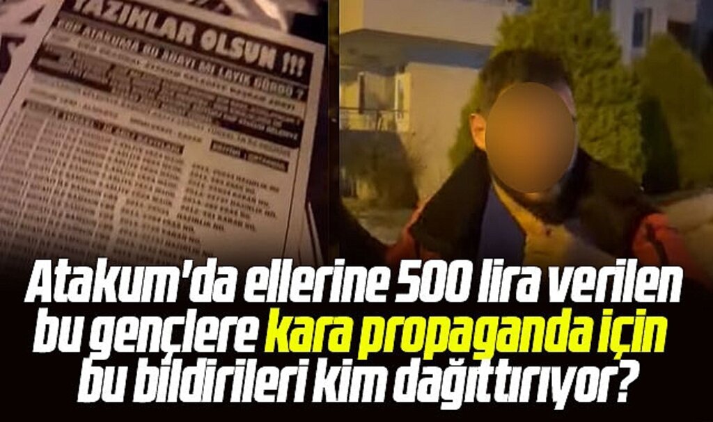 Samsun Atakum'da Serhat Türkel ile ilgili bildirileri kim dağıttırıyor? Olay karakolluk oldu