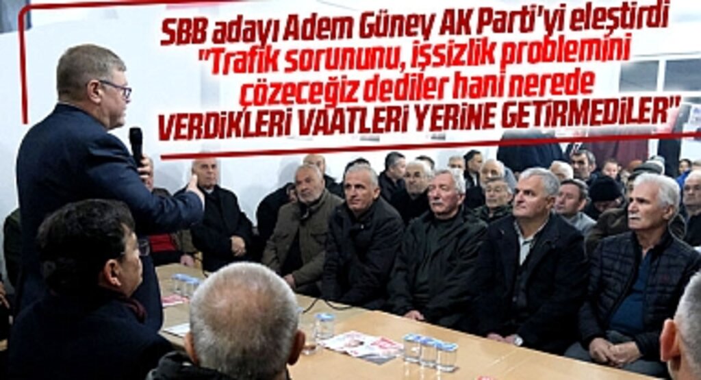 Samsun Büyükşehir adayı Adem Güney AK Parti'yi eleştirdi! Verdikleri vaatleri yerine getirmediler