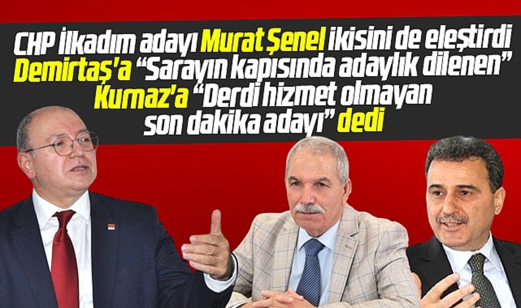 Samsun'da CHP İlkadım adayı Murat Şenel Demirtaş ve Kurnaz'ı eleştirdi