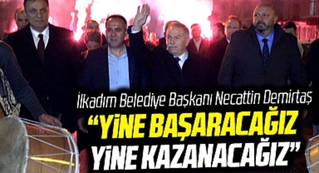Samsun'da İlkadım Belediye Başkanı Necattin Demirtaş İlyasköy'de gövde gösterisi yaptı