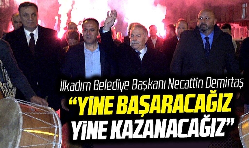 Samsun'da İlkadım Belediye Başkanı Necattin Demirtaş İlyasköy'de gövde gösterisi yaptı