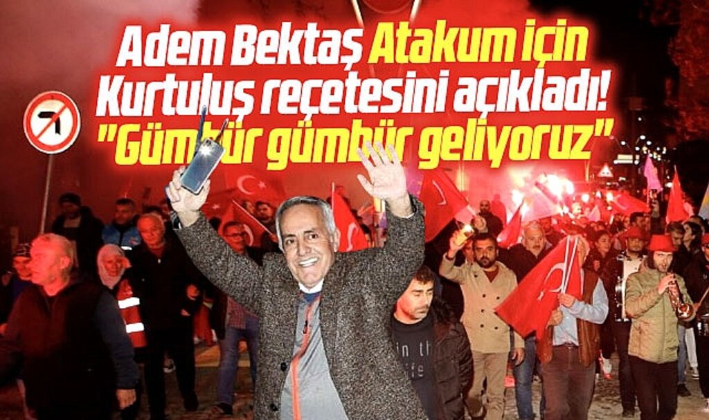 Samsun'da İYİ Parti Atakum adayı Adem Bektaş Atakum için kurtuluş reçetesini açıkladı