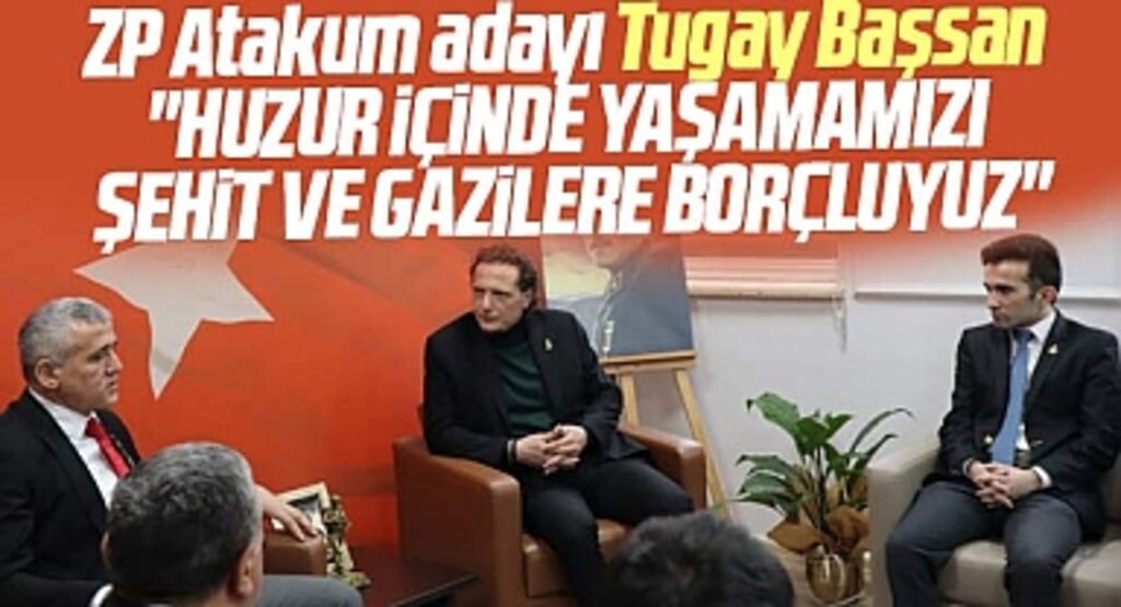 Samsun'da Zafer Partisi Atakum adayı Tugay Başsan gazi ve şehit derneğini ziyaret etti