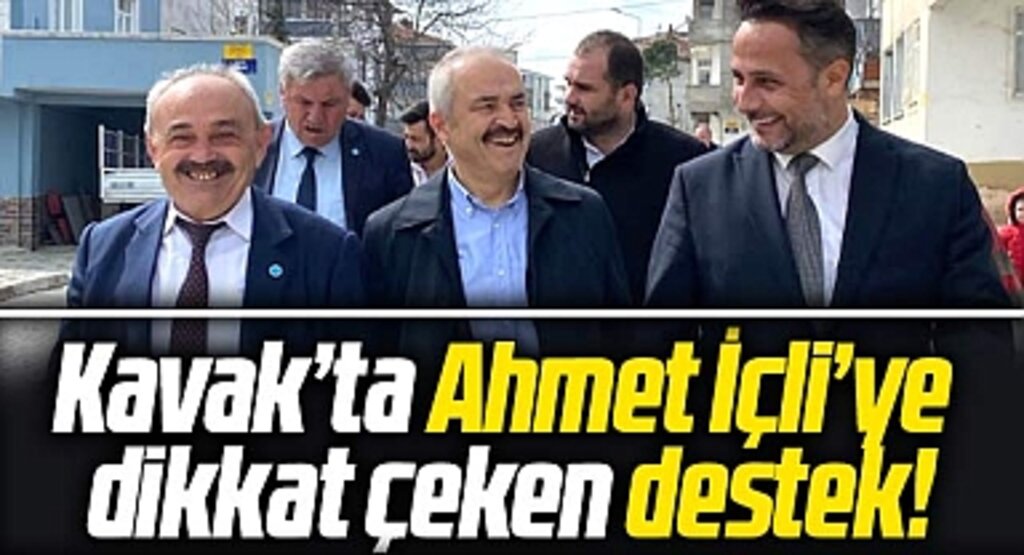 Samsun Kavak'ta İYİ Parti adayı Ahmet İçli'ye Bahri Kesici ve Fatih Pişkin'den destek