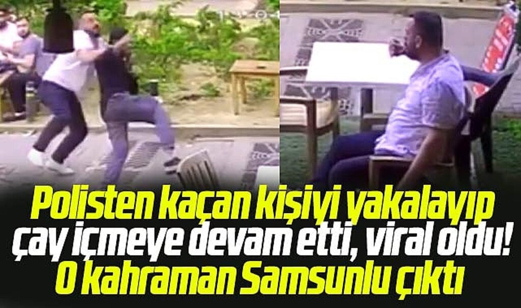 Bursa'da polisten kaçan şahsı yakalayan kahraman Samsunlu çıktı