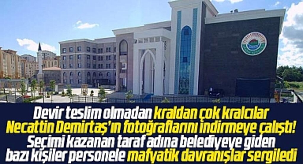 İlkadım Belediyesinde gerginlik! Necattin Demirtaş'ın fotoğrafları indirilmeye çalışıldı!